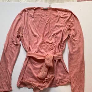 Silk Cashmere Ballerina Wrap Sweater